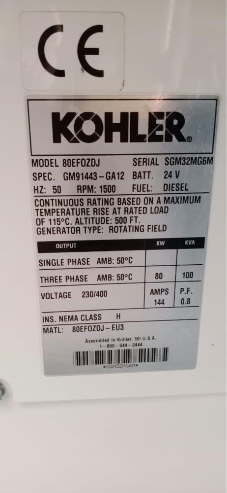  KOHLER marine generators 2 set.  - 1