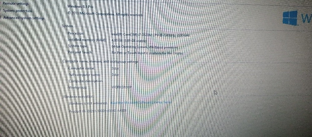 HP core i7 - 4