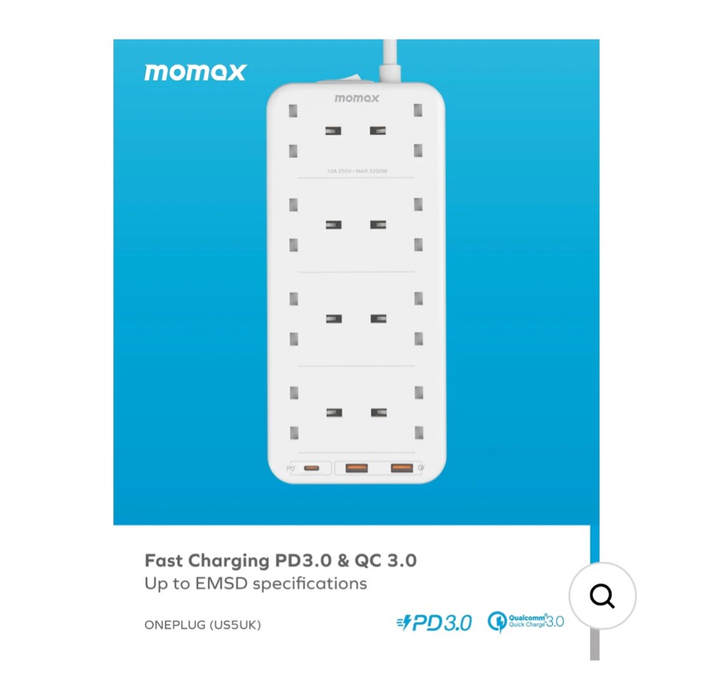 Oneplug 8-Outlet Power Strip - 3
