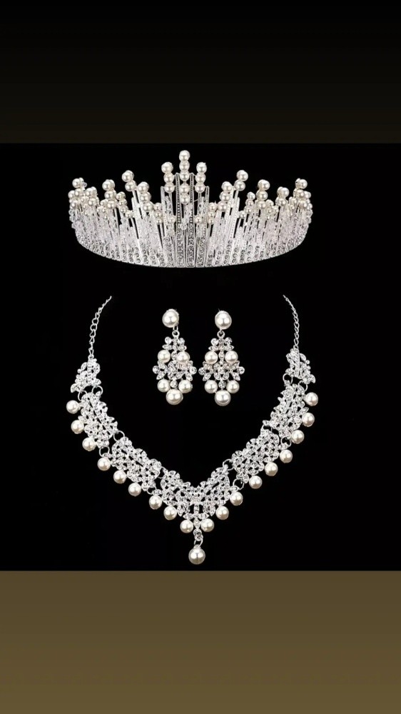 Wedding Necklace, earring set - 4