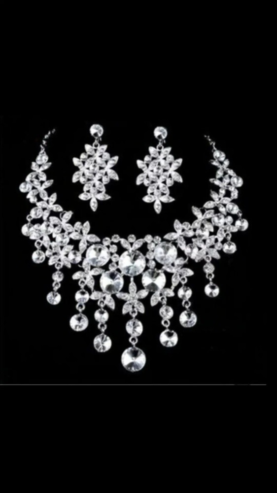 Wedding Necklace, earring set - 3