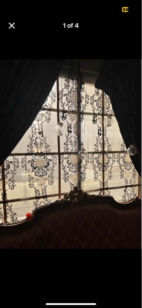 Pair of Embroidery blinds - 1