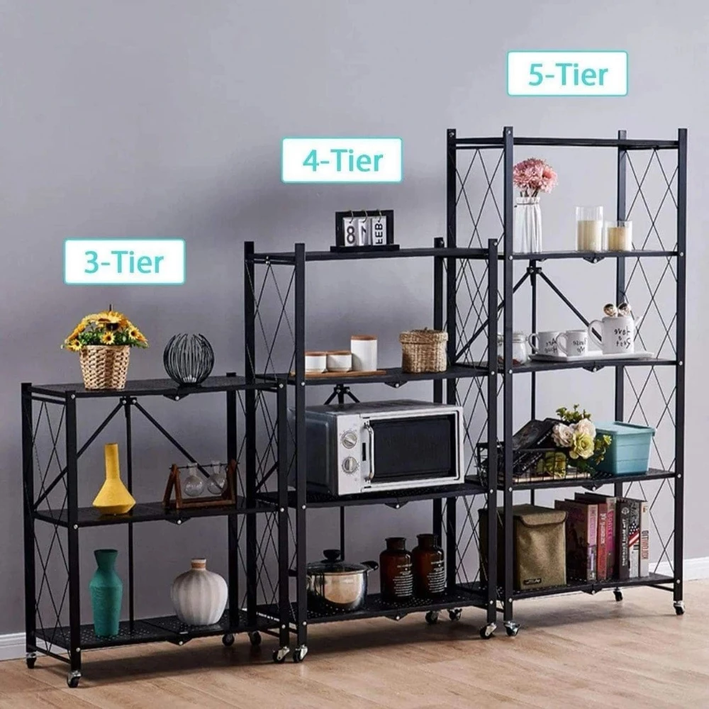 Foldable Kitchen metal rack - 1