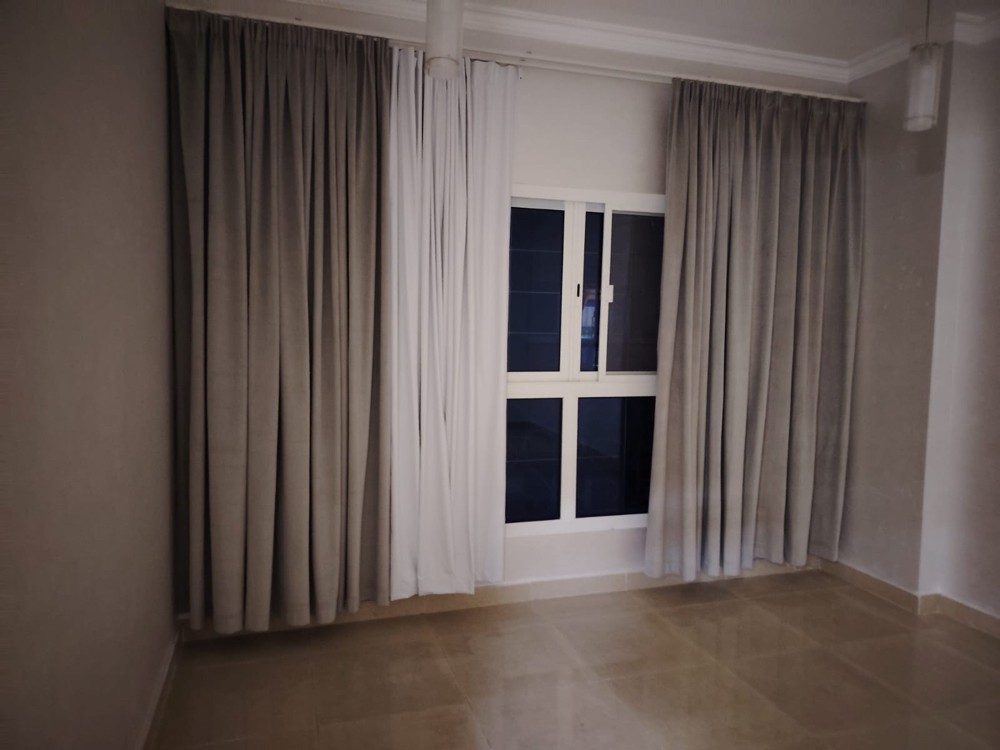 bed and curtains - 1
