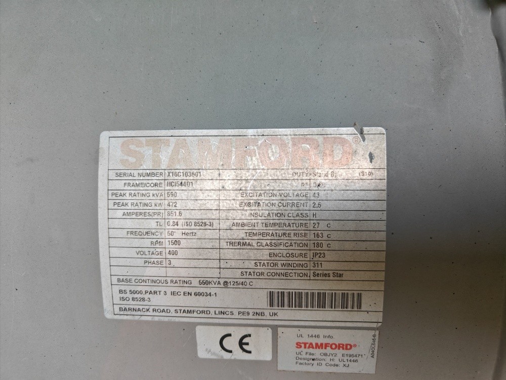 Volvo 550kva Generator Sale - 5