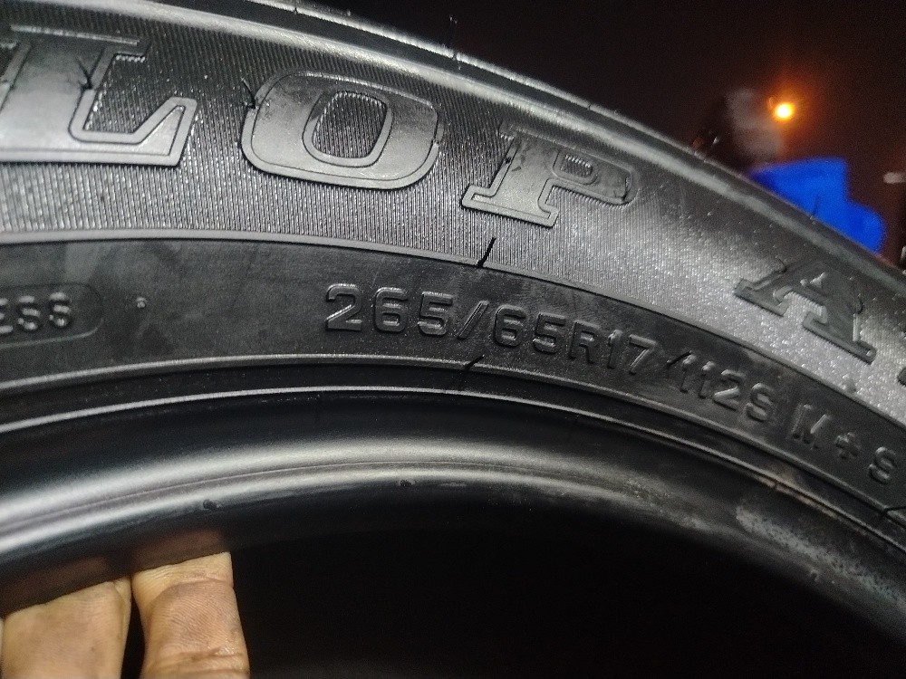 265/65R17 Dunlop brand 0 k.m - 5