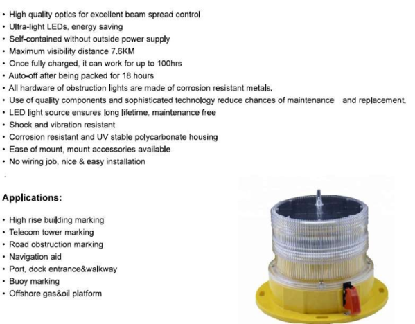 LED Aviation Warning beacon light - 8