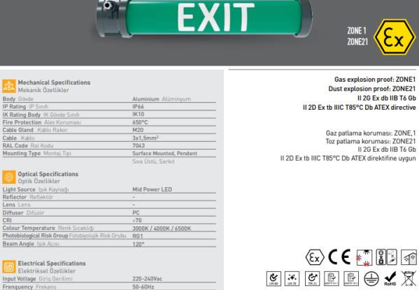 QCD exit emergency lights supplier - 14