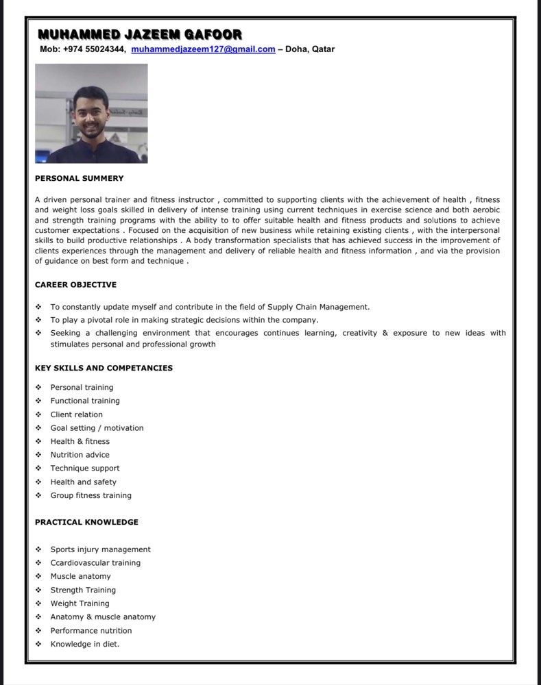 Gym instructor - 1
