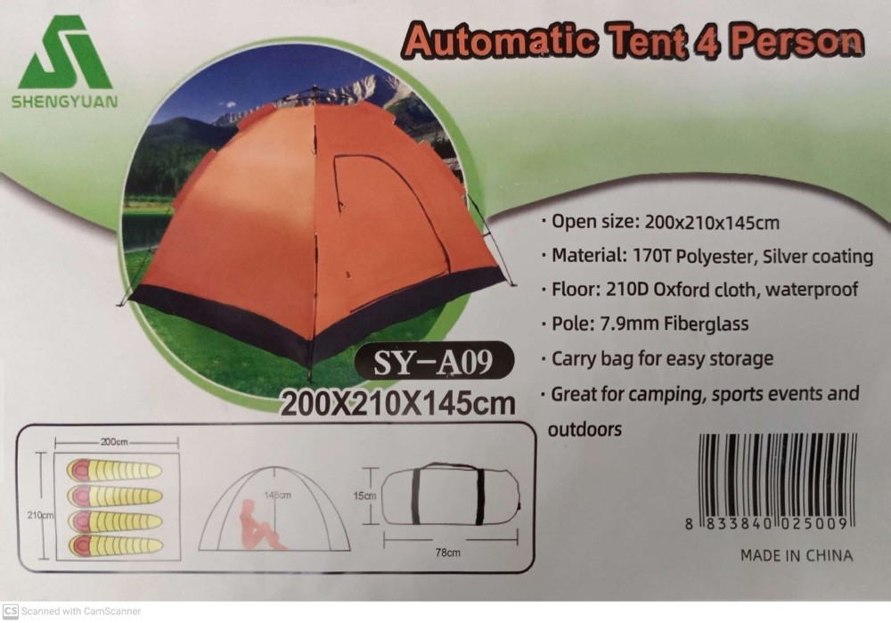 An automatic tent for 4 persons - 3