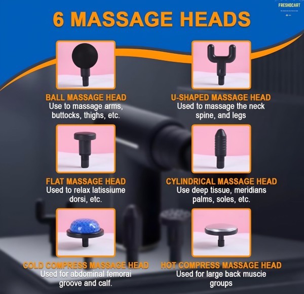 MDHL 6-Head Massage Gun - 4