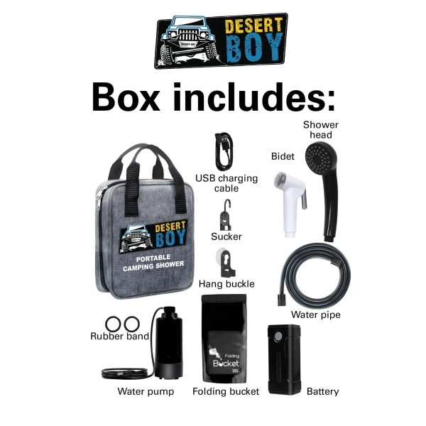 Desert Boy Portable Shower Kit - 2