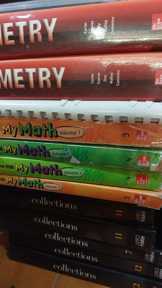 used school books - 3