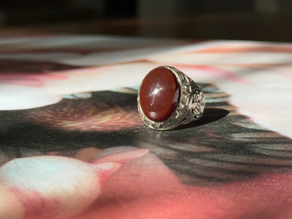 silver gemstone ring - 4