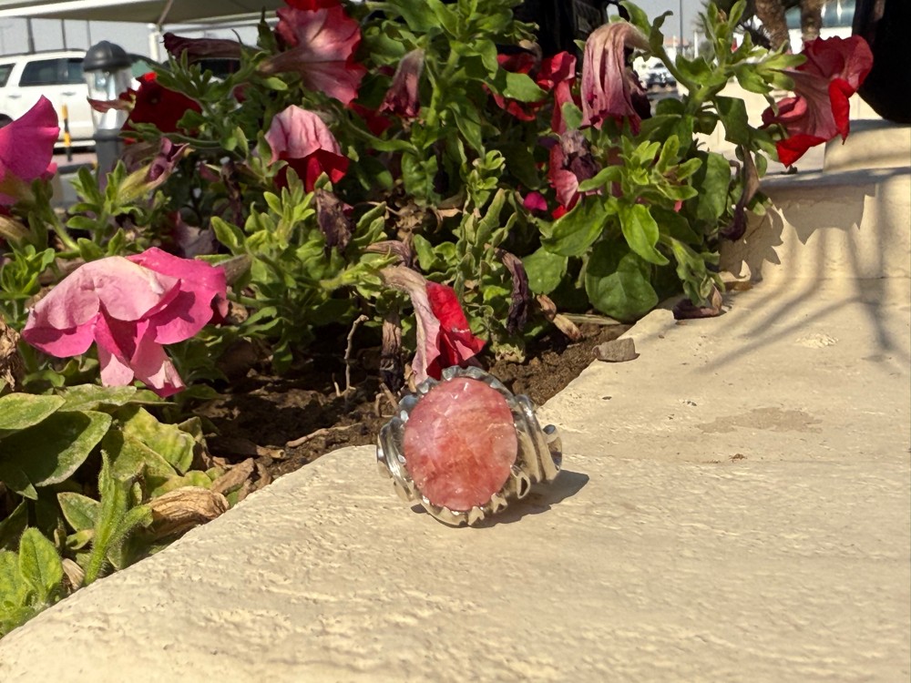 silver gemstone ring - 13