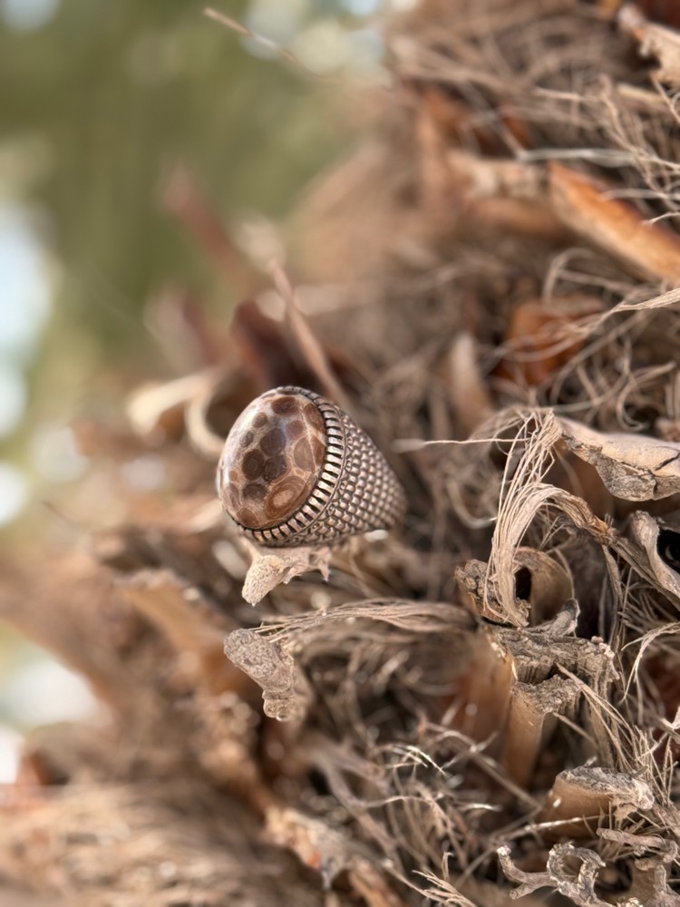 silver gemstone ring - 7