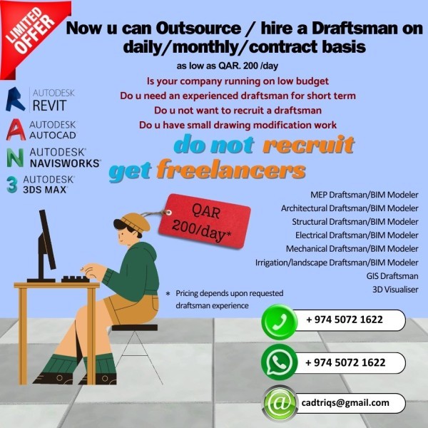 freelance draftsman / part time - 1