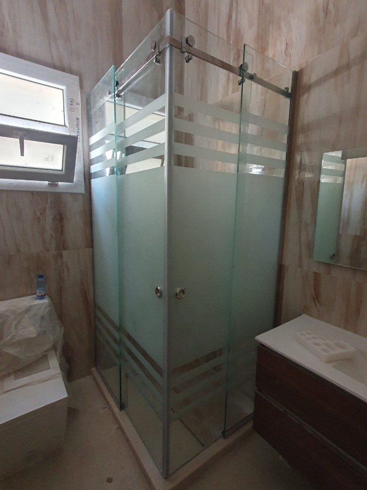 we do glass and mirror shower - 7