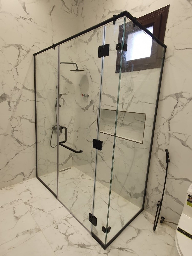 we do glass and mirror shower - 3