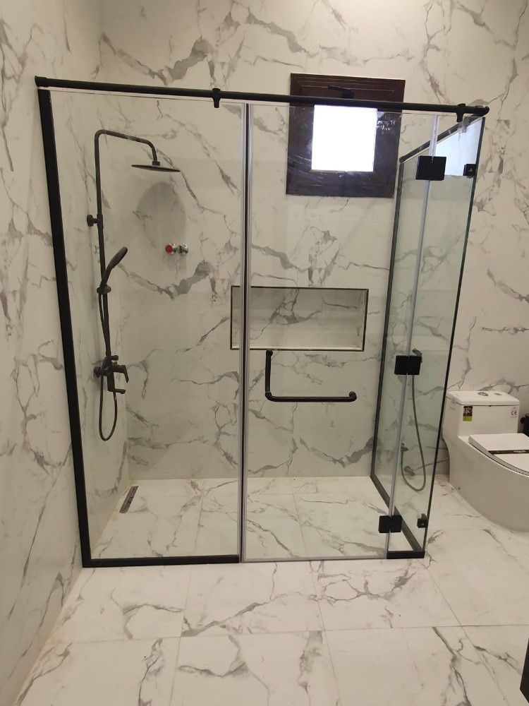 we do glass and mirror shower - 4