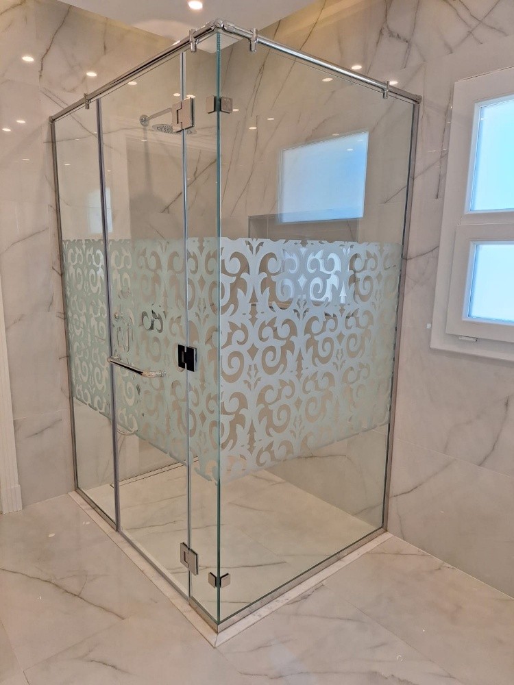 we do glass and mirror shower - 10