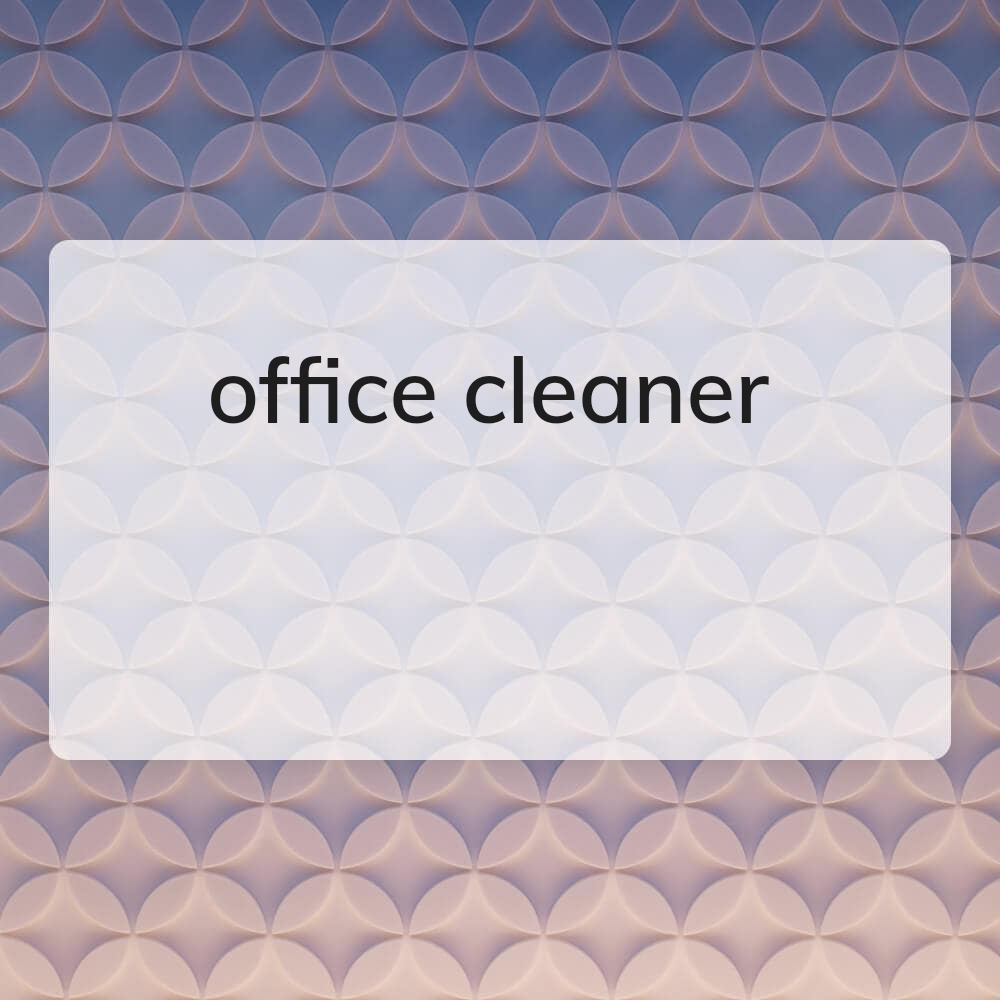 office cleaner girls - 1