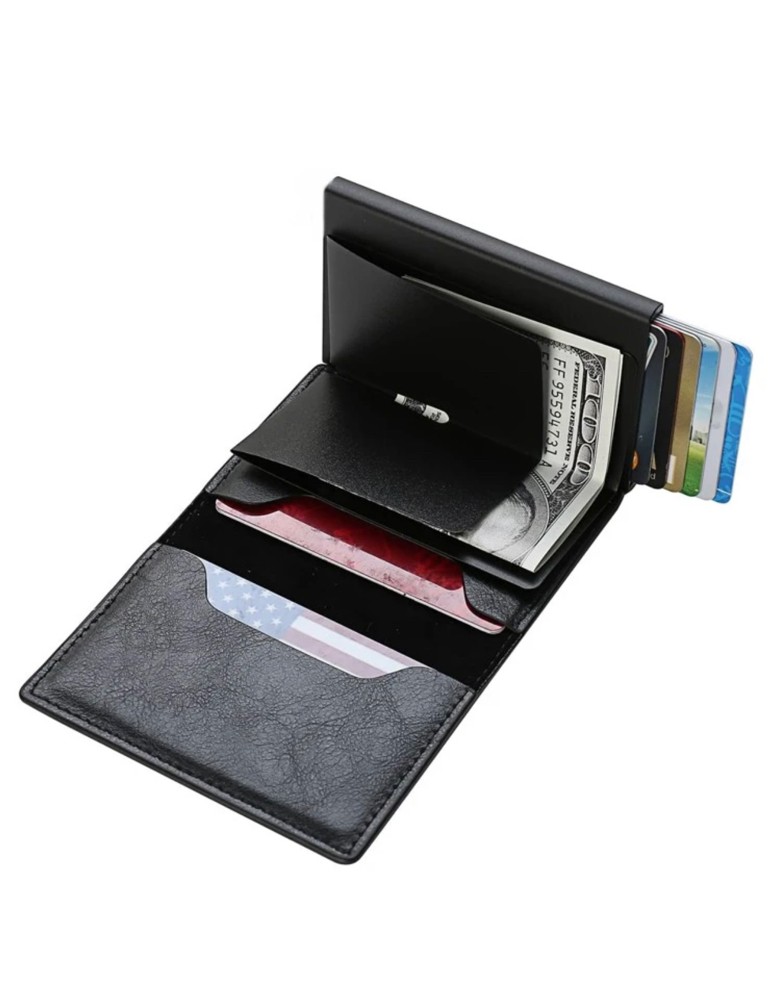 Leather card holder WALLET - 4