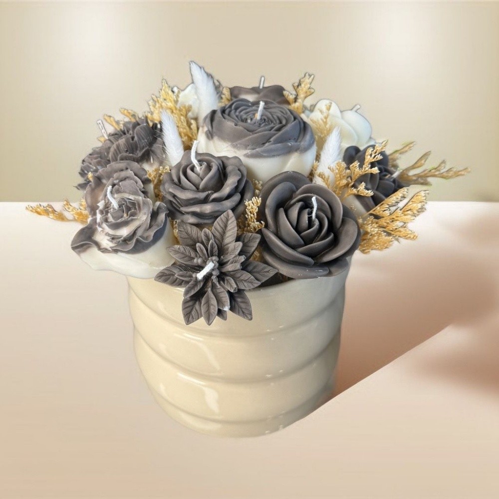 flower candle bouquets - 2