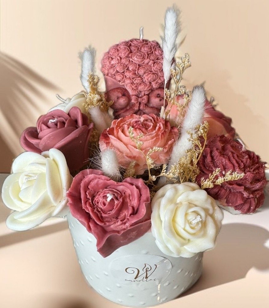 flower candle bouquets - 8