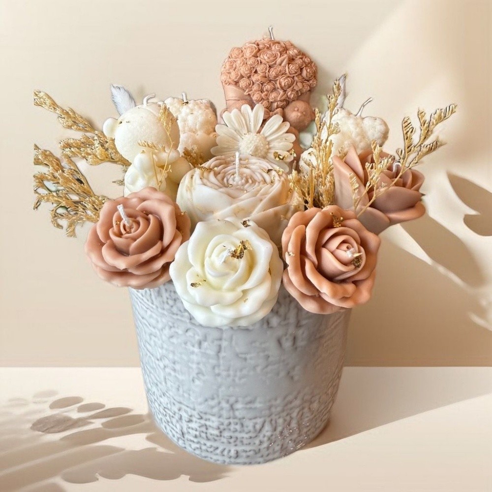 natural candle flowers bouquets - 11
