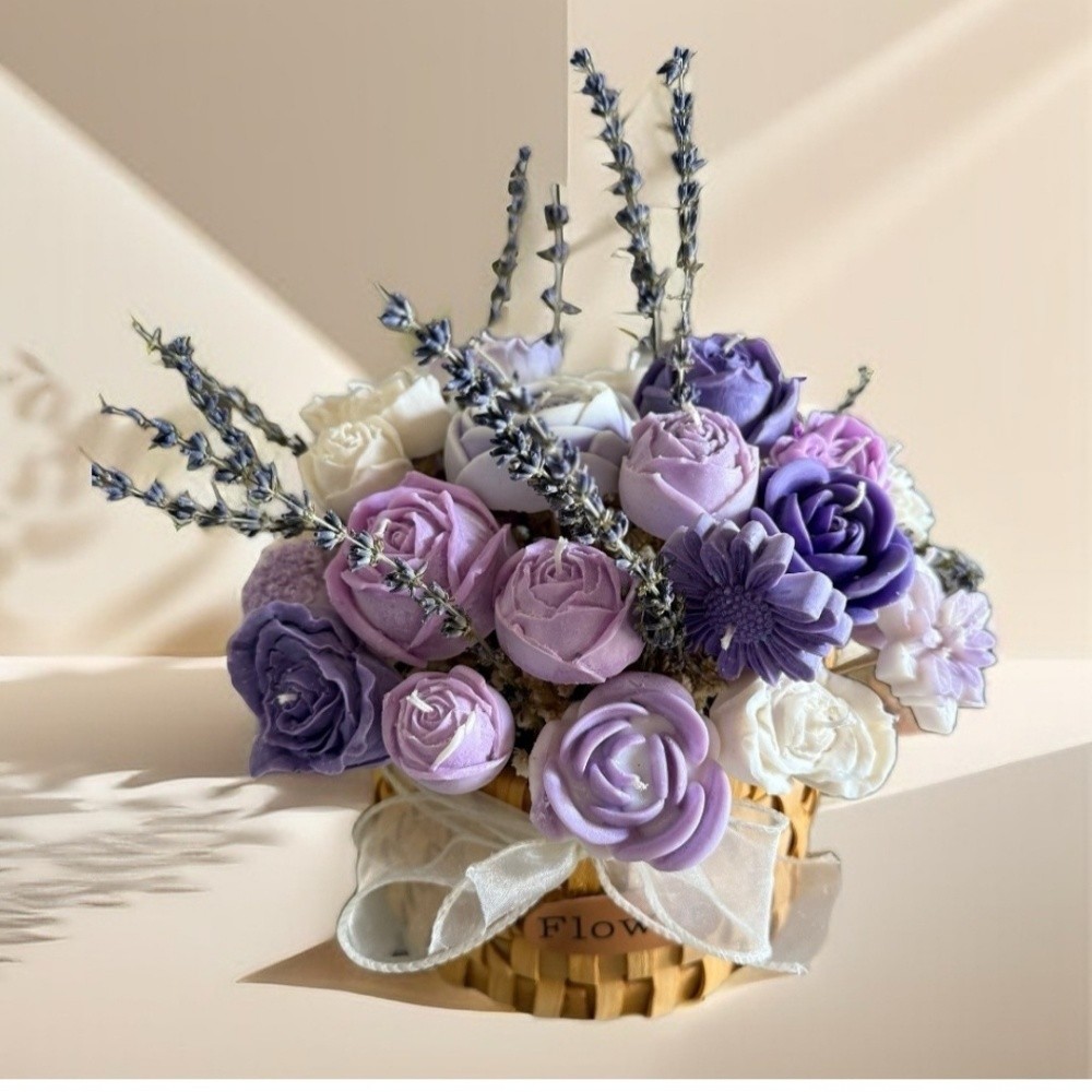 natural candle flowers bouquets - 13