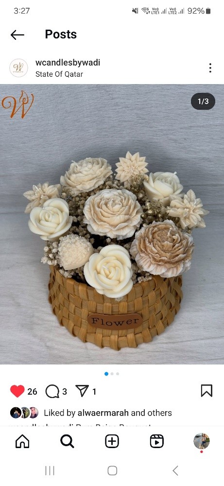 natural candle flowers bouquets - 12