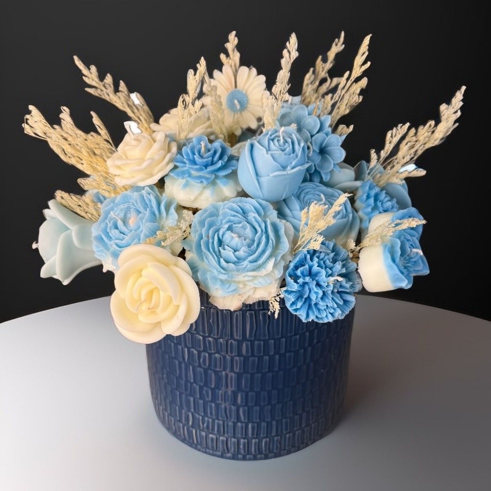 natural candle flowers bouquets - 5