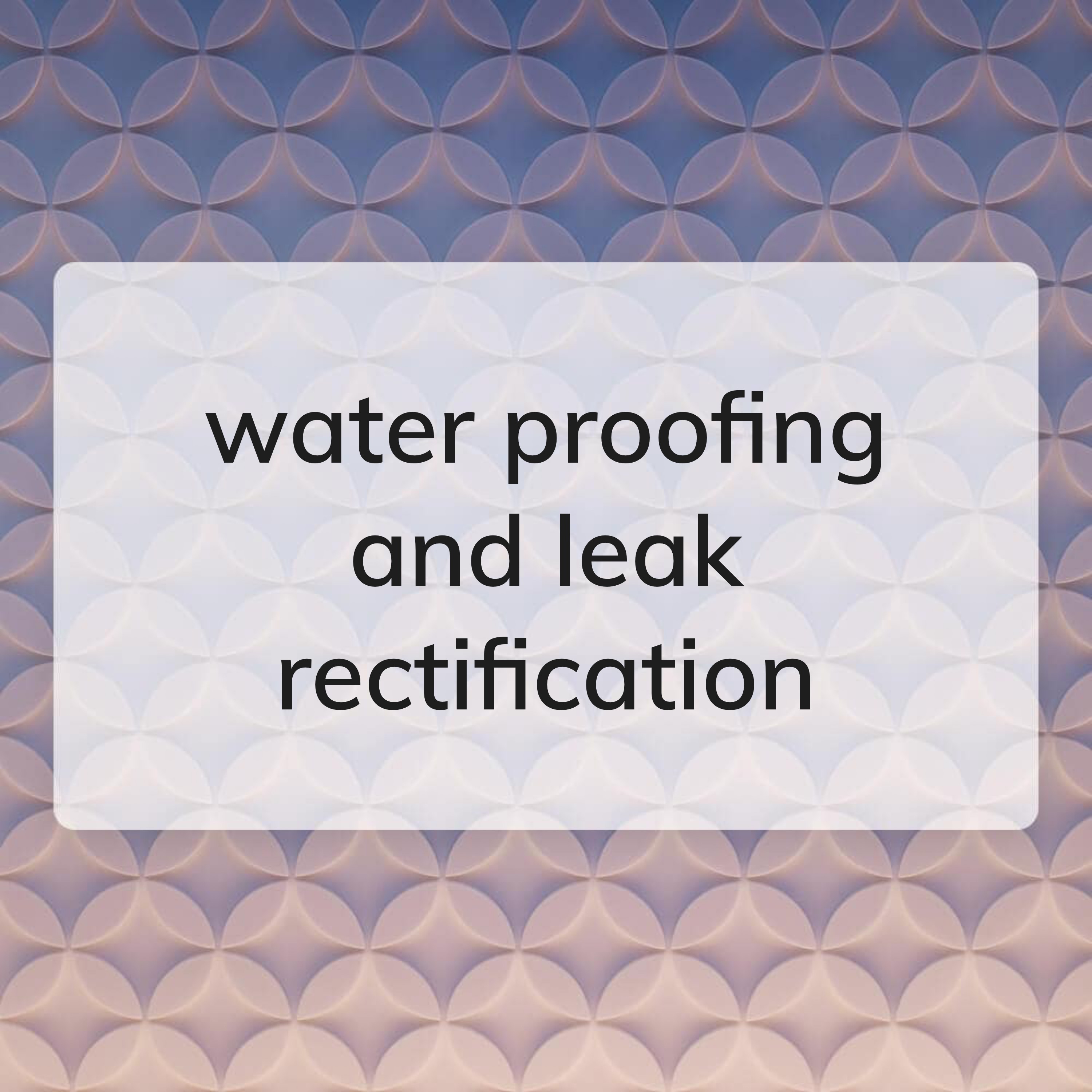 water proofing works  - 1