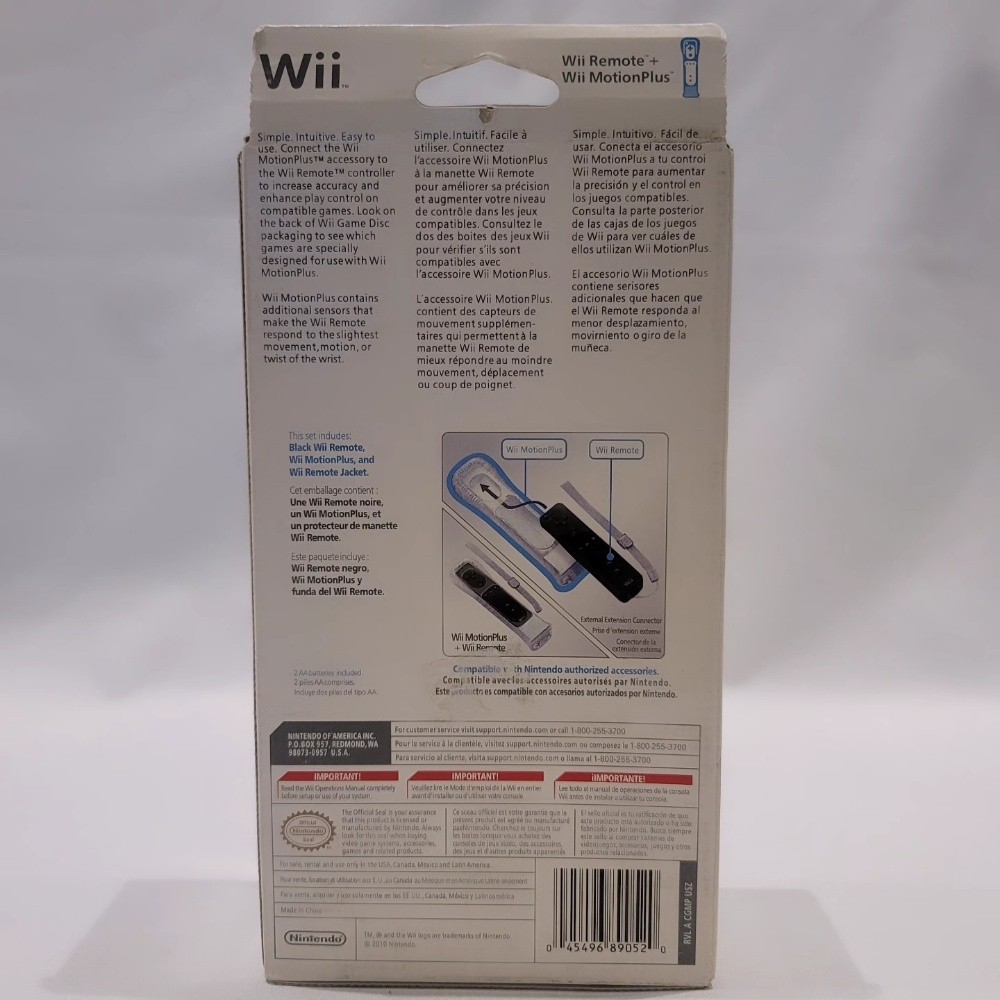 Wii Remote + Wii MotoinPlus Black - 2
