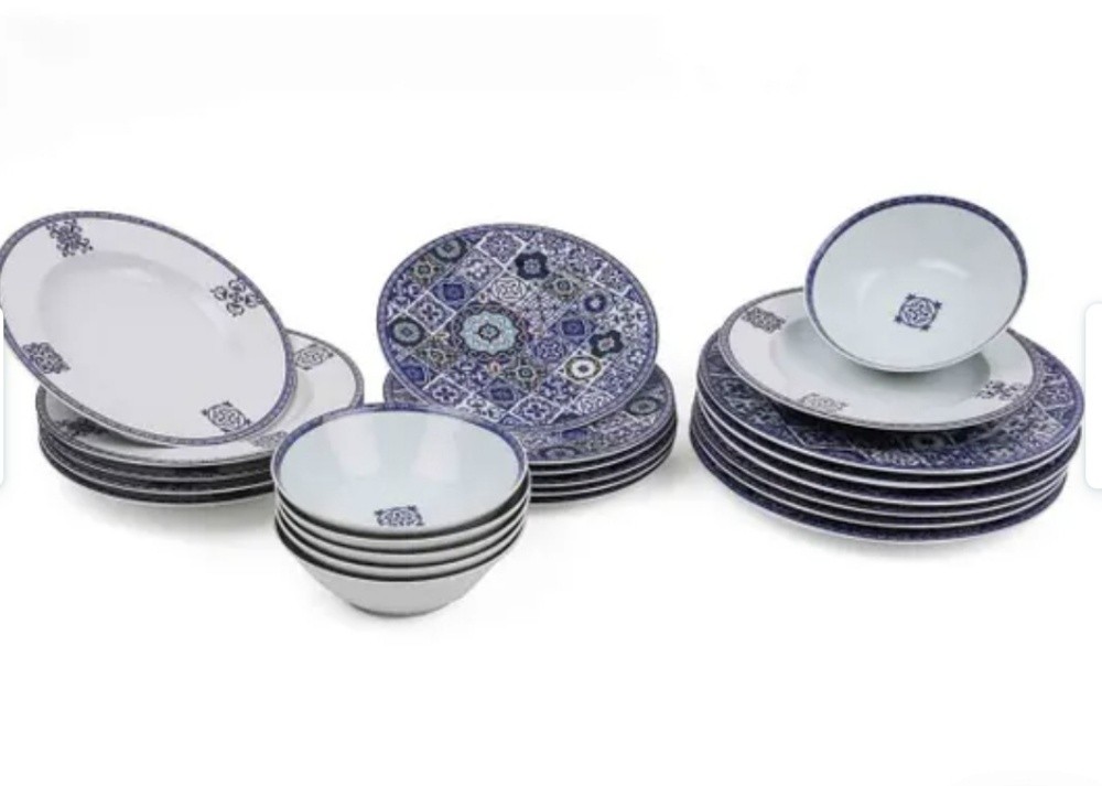 Blue Dinner Set of 24 - 2