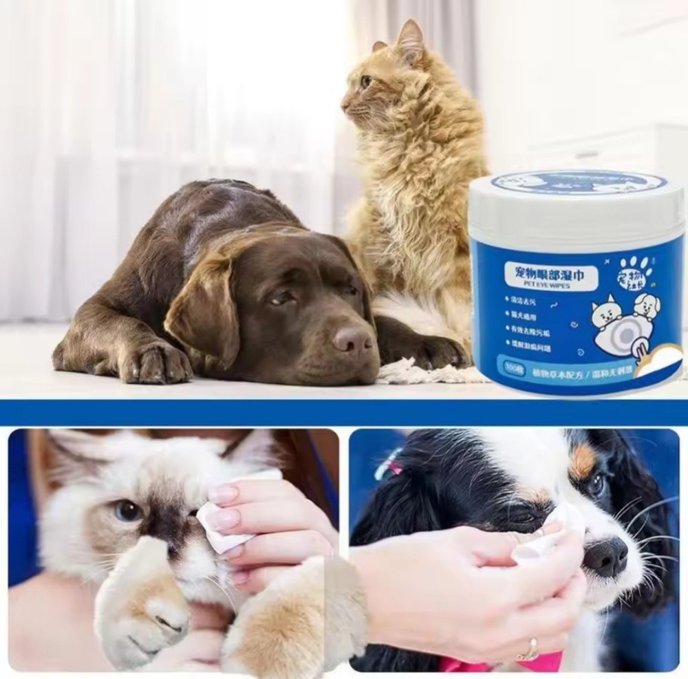 pet cat dog wipe clean powder eye - 7