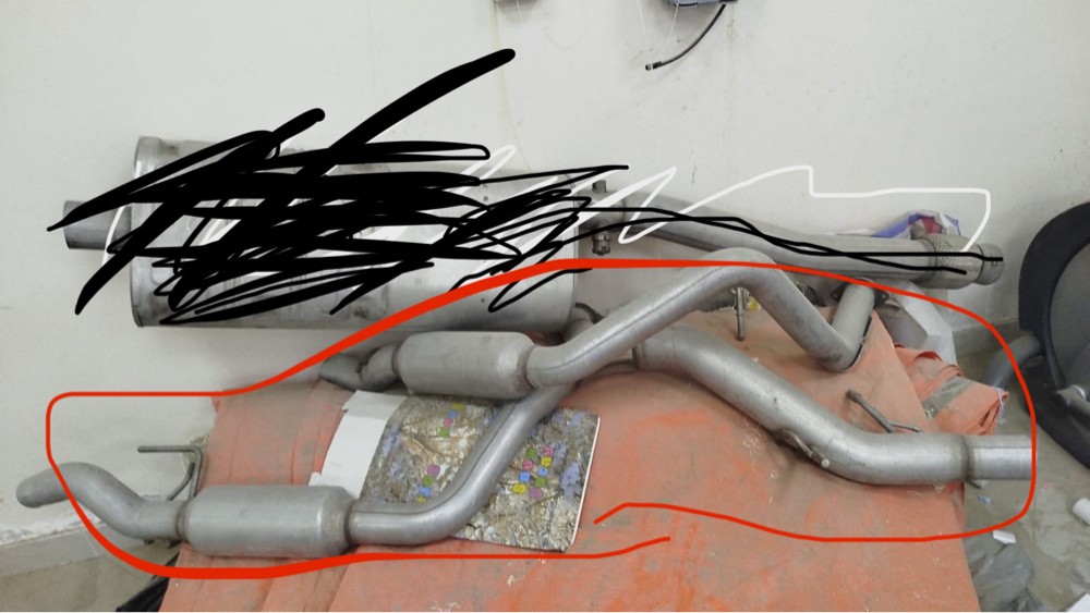 GMC sierra 6.2 down pipe  - 1