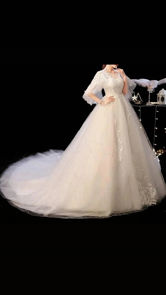 Wedding gown + veil +petticoat +c - 1
