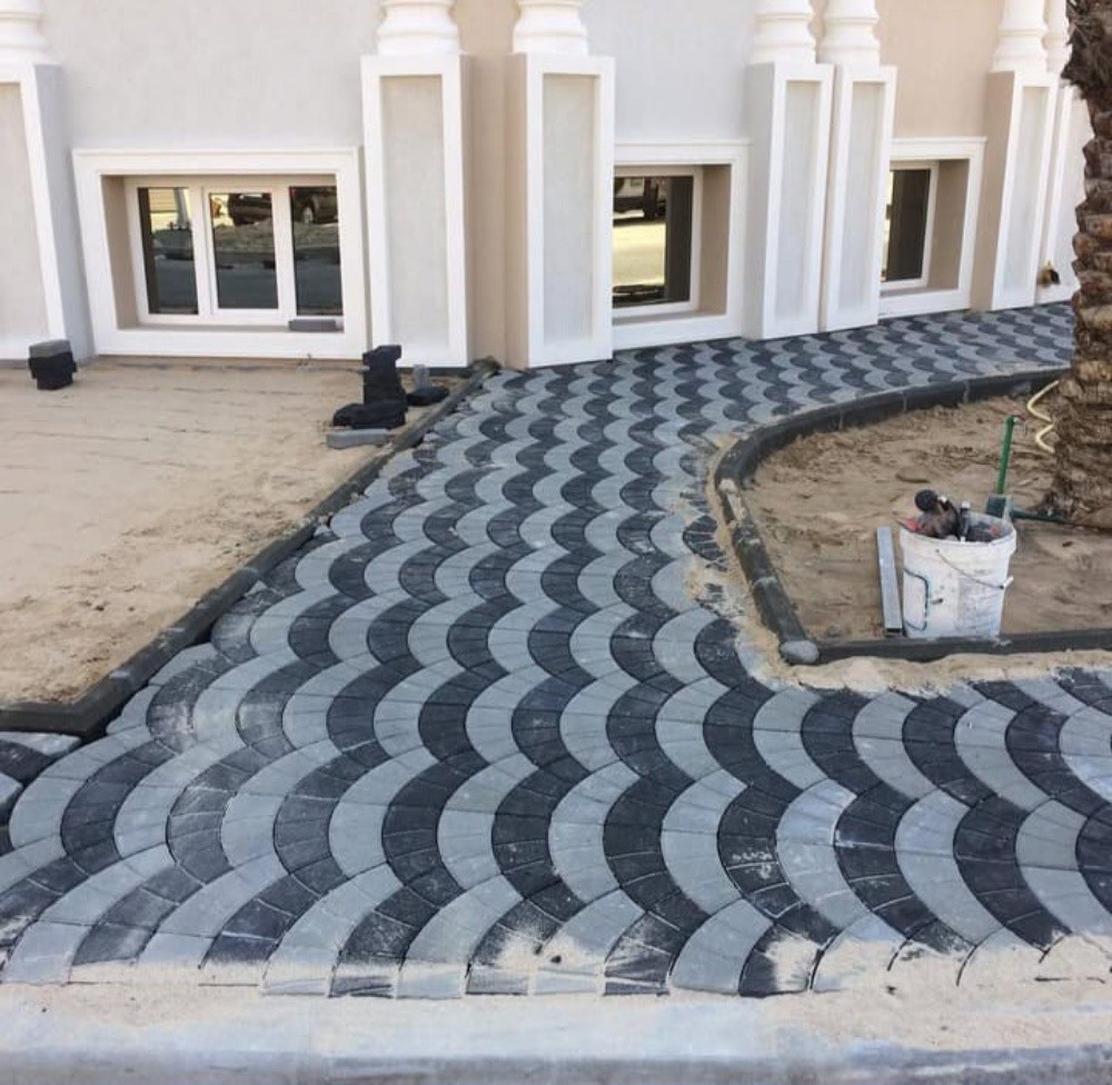 تركيب الحجر والانترلوك - 6