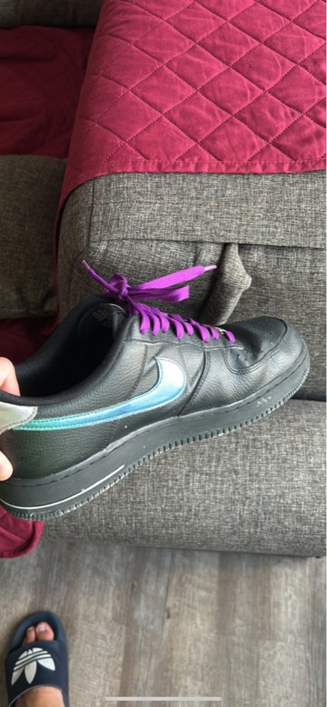 nike black airforce with purple - 2