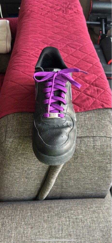 nike black airforce with purple - 1