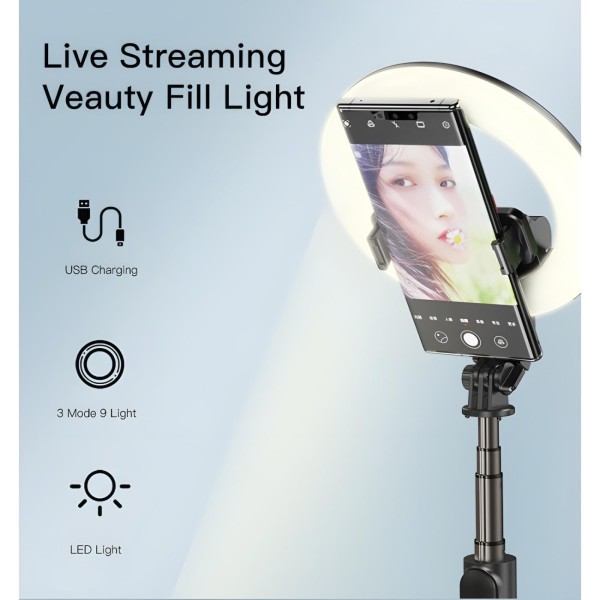 Phone Holder with Ring Light - 3