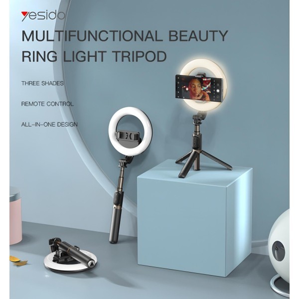 Phone Holder with Ring Light - 2