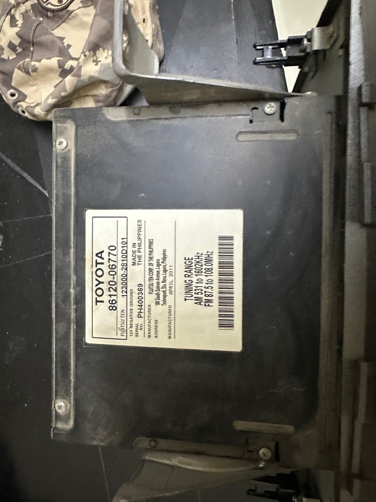 Camry radio - 2