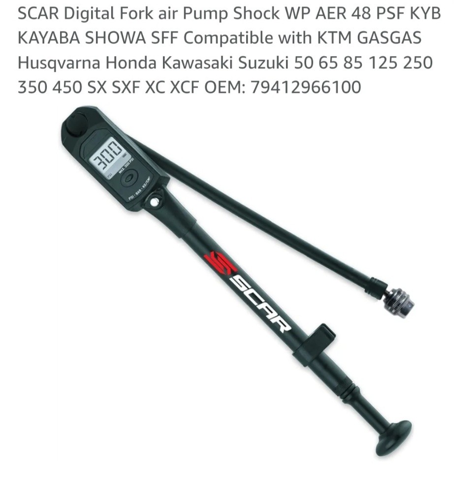 Digital Fork air Pump Shock WP. 3 - 1