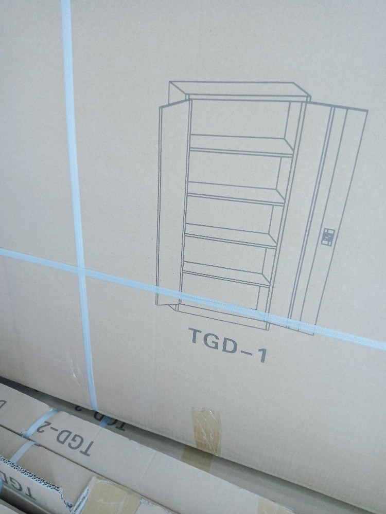 two door steel cabinet (new) - 4