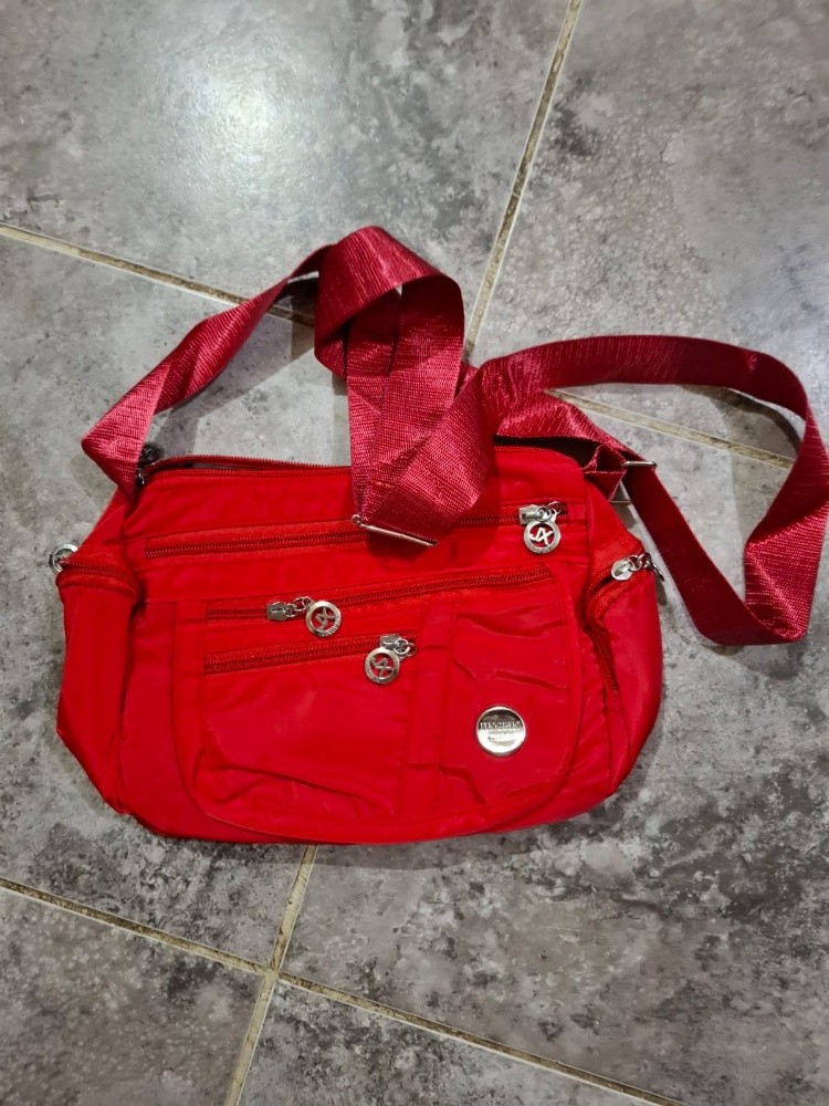Bold Red Crossbody Bag - Chic and - 5