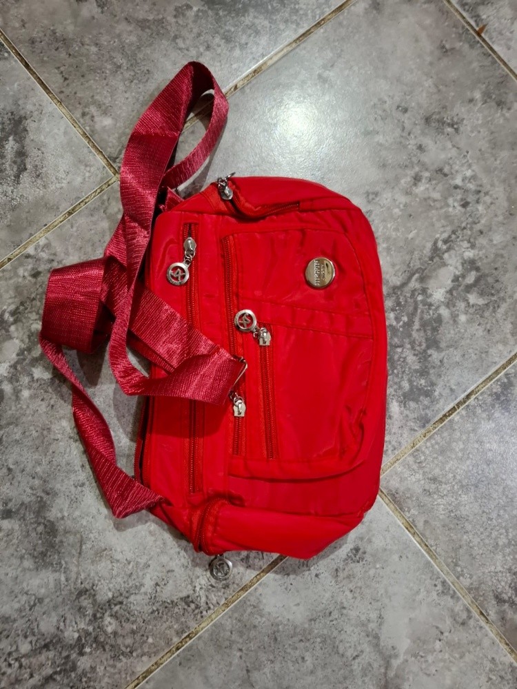 Bold Red Crossbody Bag - Chic and - 3