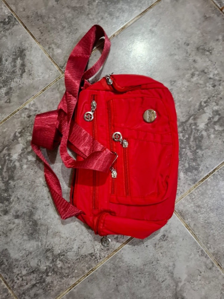 Bold Red Crossbody Bag - Chic and - 4